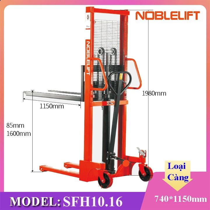 Xe Nâng Tay Cao 1000kg 1 Tấn 